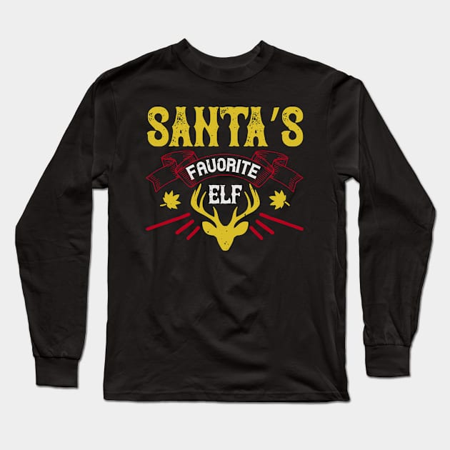 Santa’s Favorite Elf Long Sleeve T-Shirt by APuzzleOfTShirts